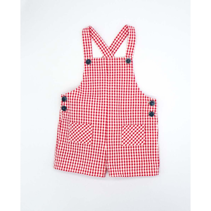 PETO CUADRO VICHY ROJO