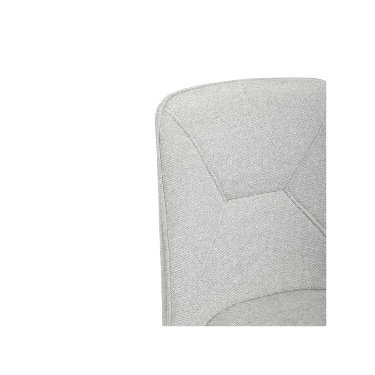 Chaise en tissu avec pieds fins en métal - PERRINE
