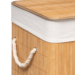 Panier à linge bambou de 60L - Naturel