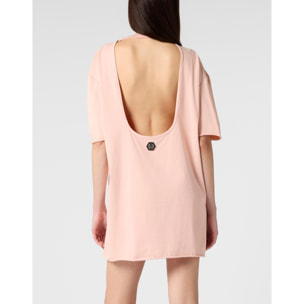 PHILIPP PLEIN Open Back T-Shirt Dress Butterfly Tattoo