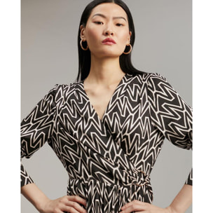 Abito camicia con logo