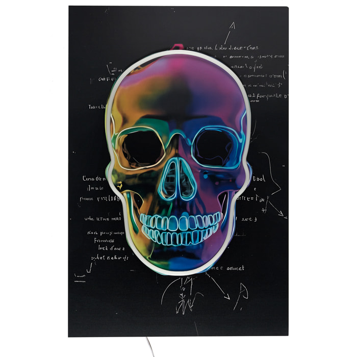 Tableau LED - HOME DECO FACTORY - Crane - Lumineux - Multicolore