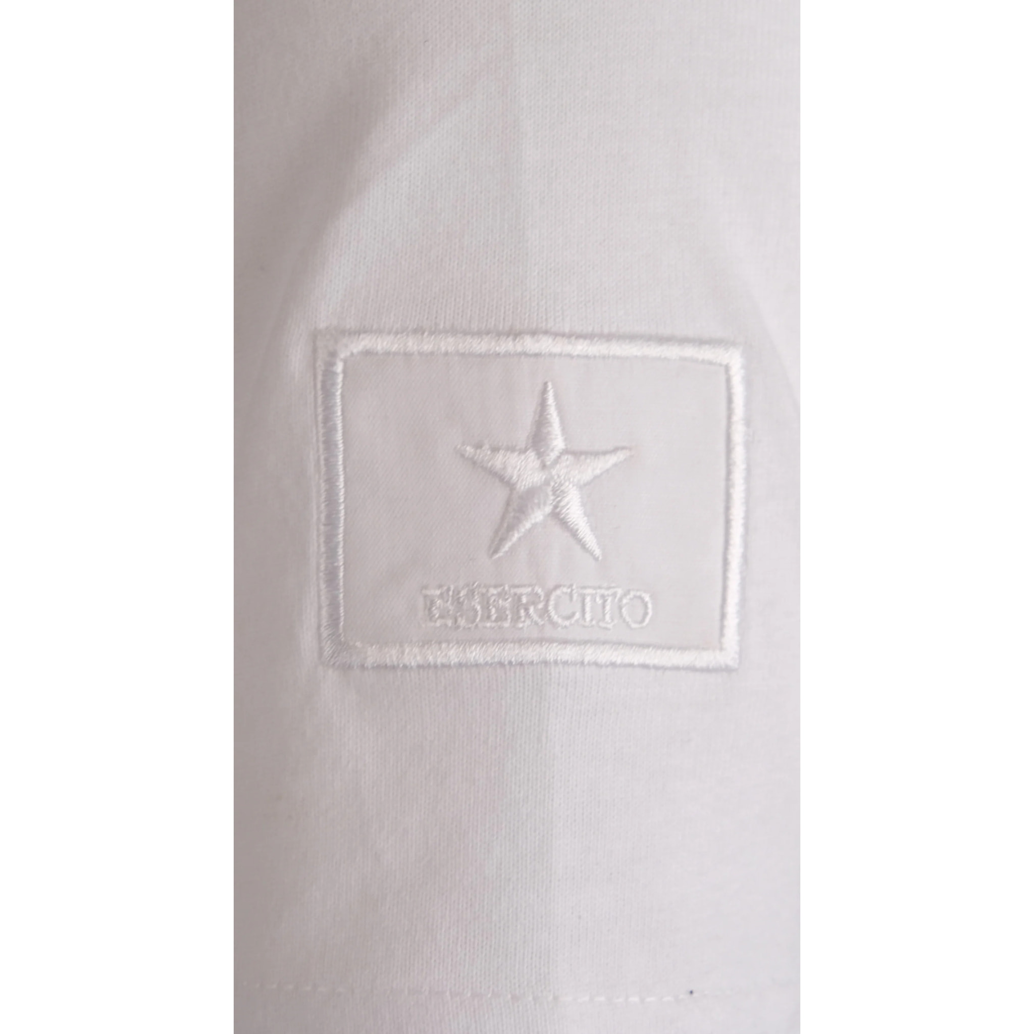 T-shirt Esercito bianca in cotone uomo
