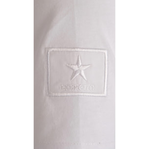 T-shirt Esercito bianca in cotone uomo