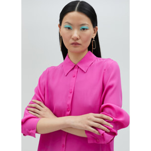 Camicia basic in seta