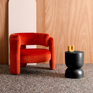 Table d'appoint, bout de canapé, table de chevet métal Ø32 x H42cm MADI