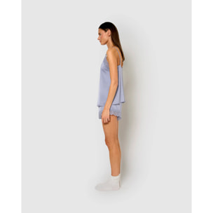 Pigiama da donna con spalline in raso friday solid