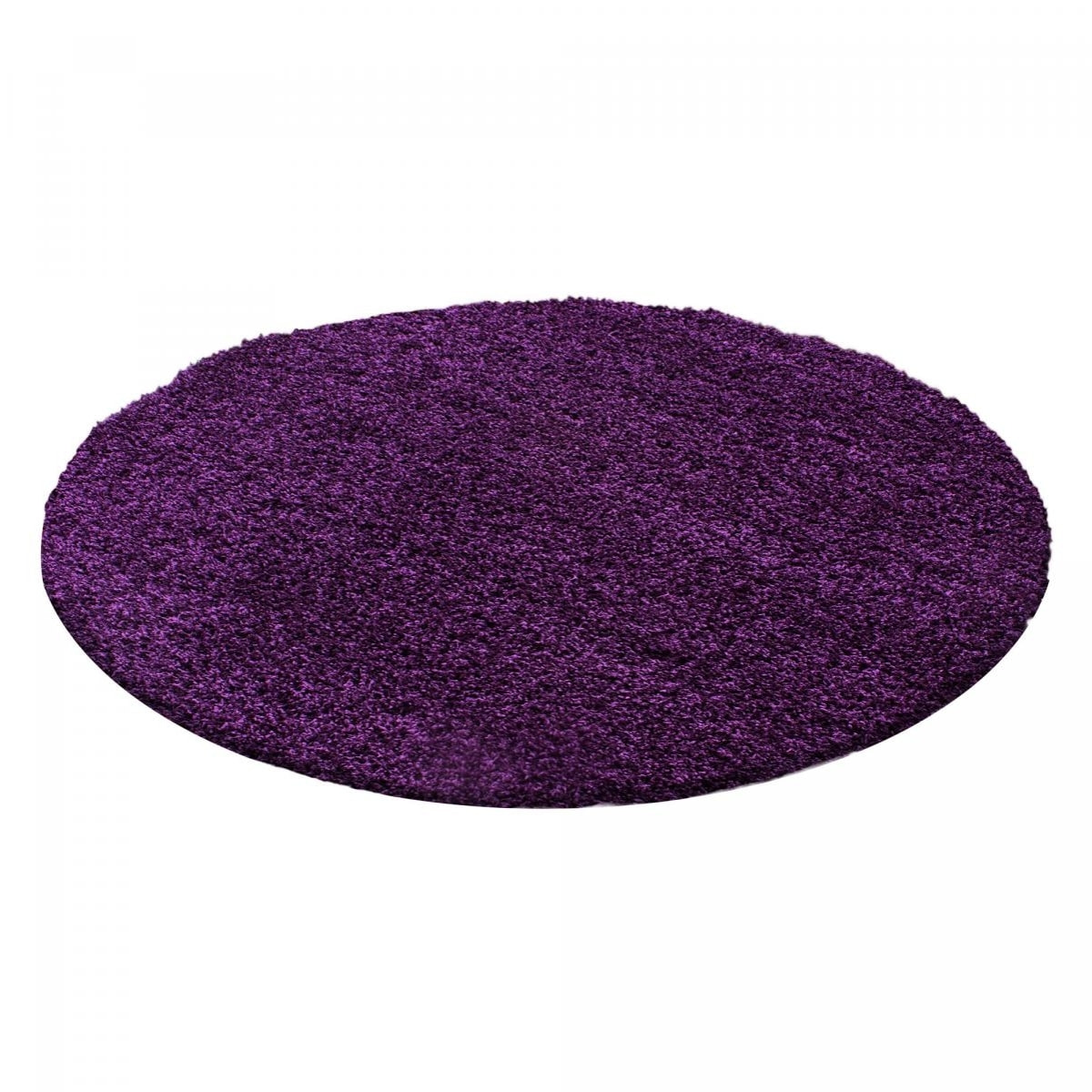 Tapis poils longs shaggy tissé motif uni GECO