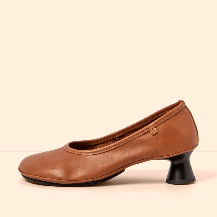 Zapatos con tacón N694 SOFT NAPPA CUERO/ ALMA color Cuero