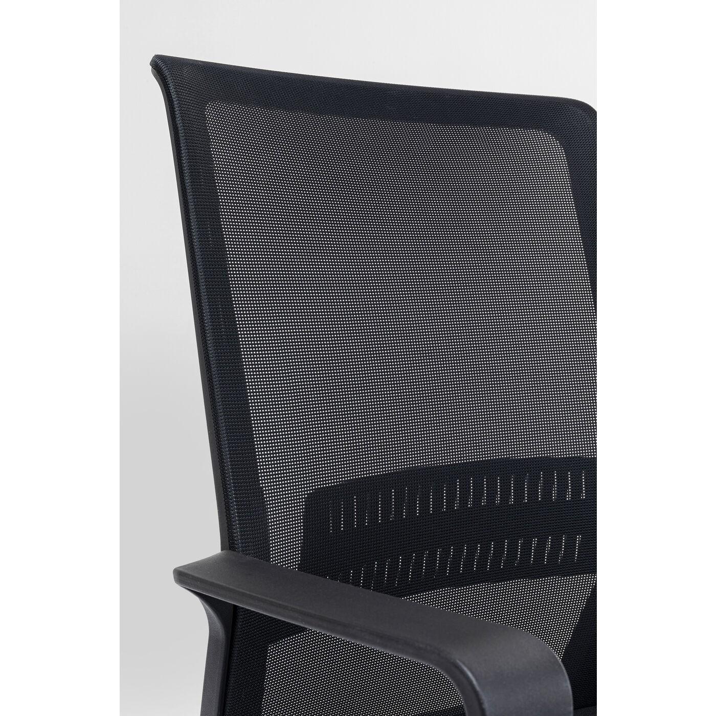 Chaise de bureau pivotante Max noire Kare Design