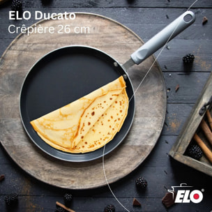 Set de 1 poêle de cuisson 26 cm en aluminium avec 2 ustensiles de cuisine sans PFAS Elo Ducato