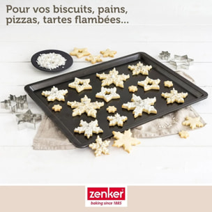 Plaque de cuisson four 42 x 32 cm Zenker Black Metallic
