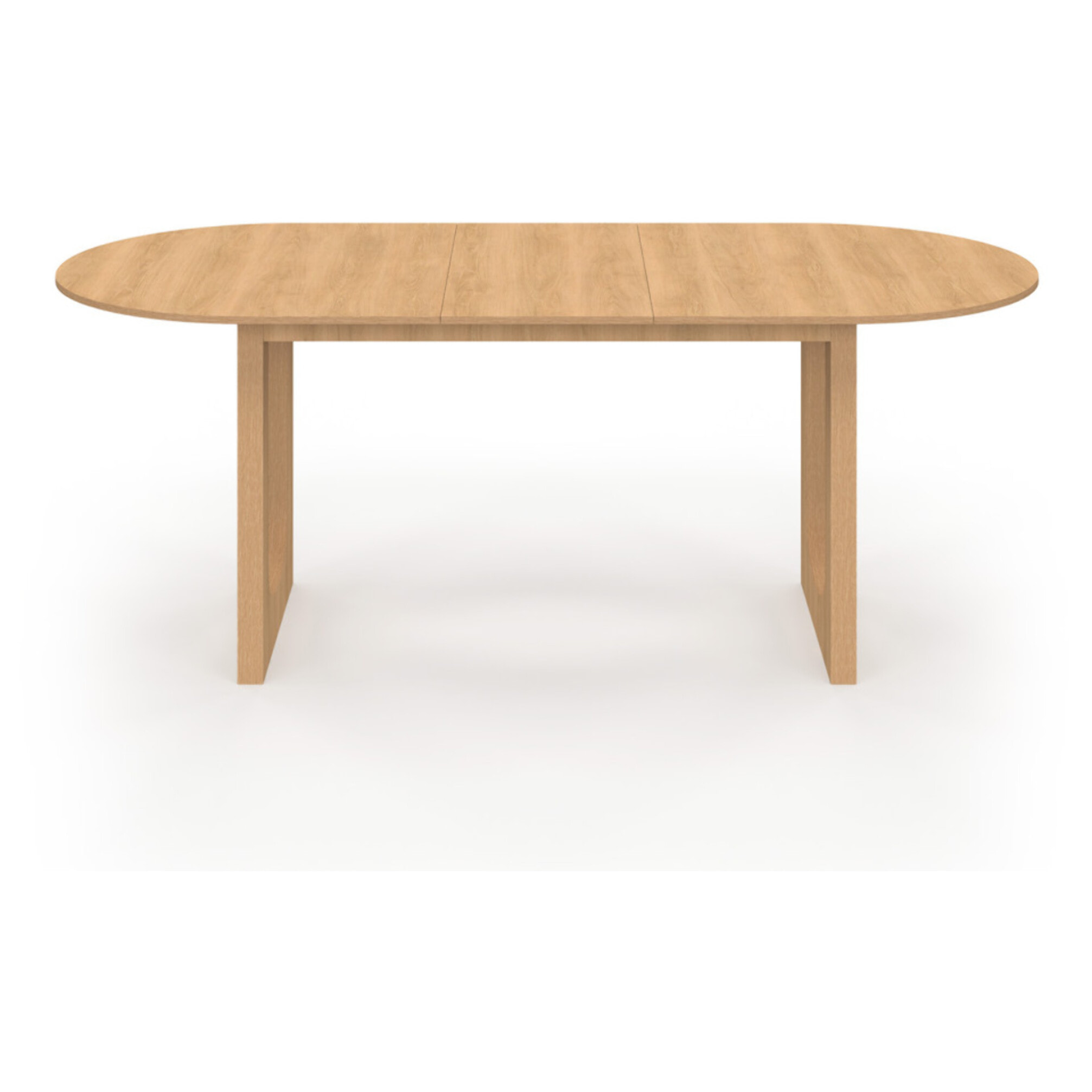 Table repas Mathis plateau extensible 160-200cm bois et pieds design
