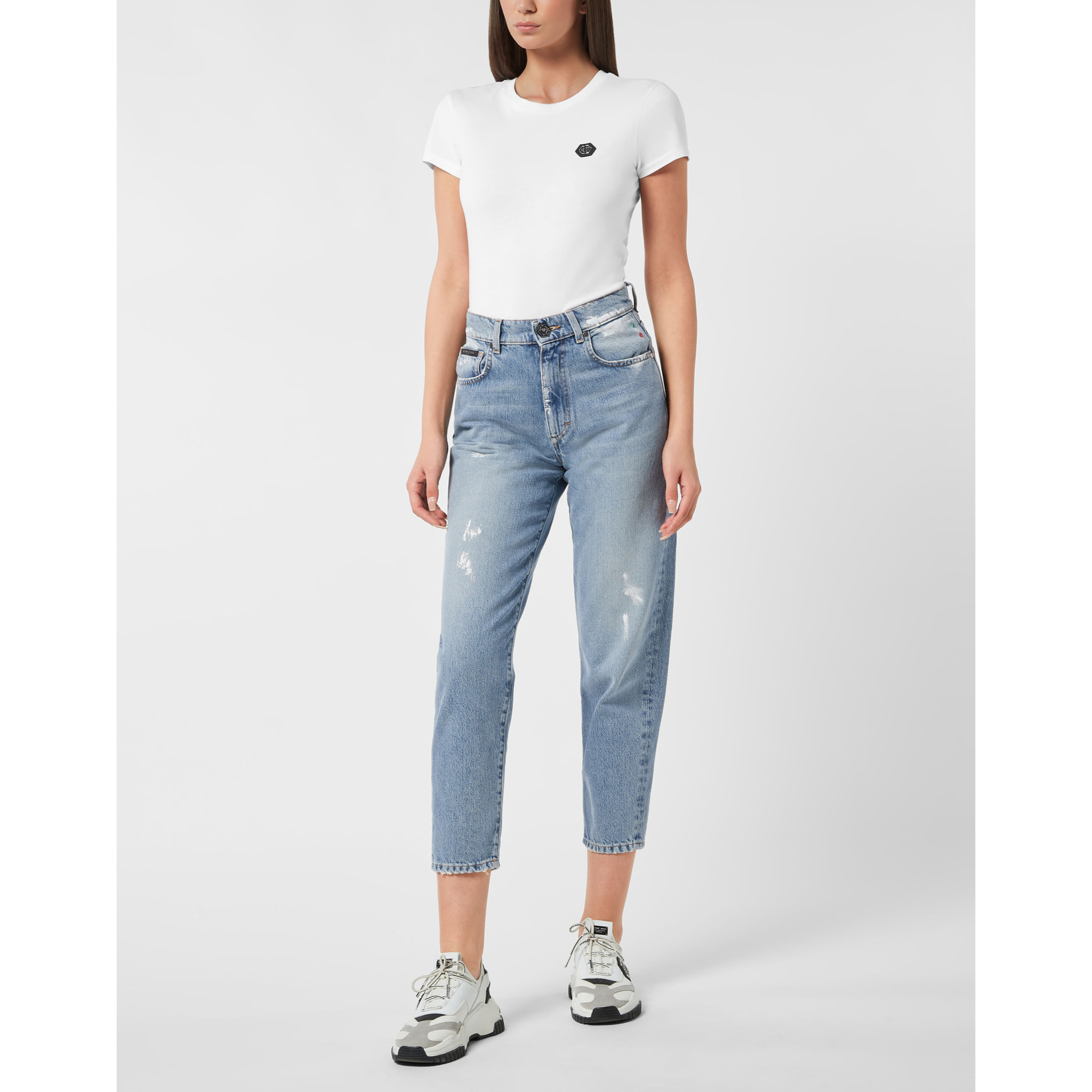 PHILIPP PLEIN Mom Fit HEXAGON