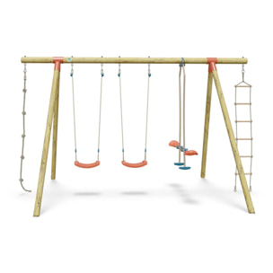 Portique bois 2,30 m Topwood NANI 2 - 6 enfants