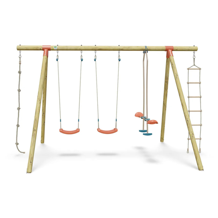 Portique bois 2,30 m Topwood NANI 2 - 6 enfants
