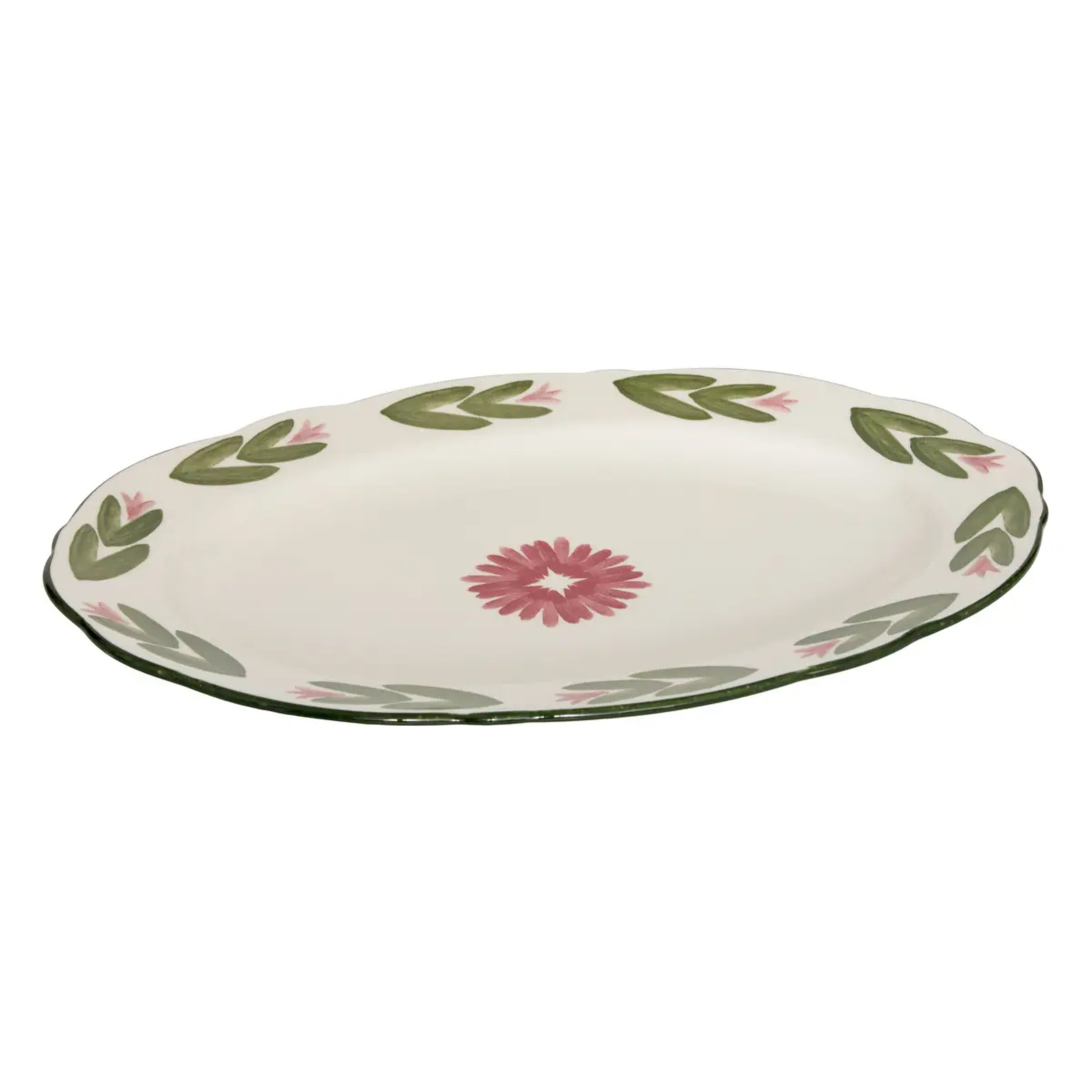 Plat oval Mona 21x33cm vert