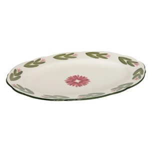 Plat oval Mona 21x33cm vert
