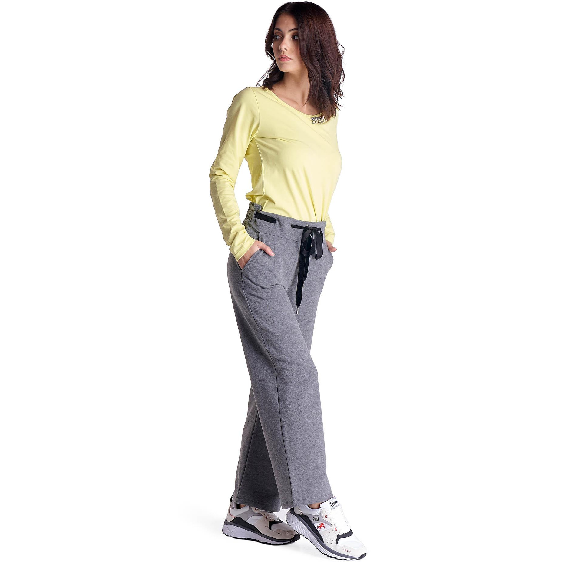 Pantaloni in felpa da donna taglio ampio Greysongrey