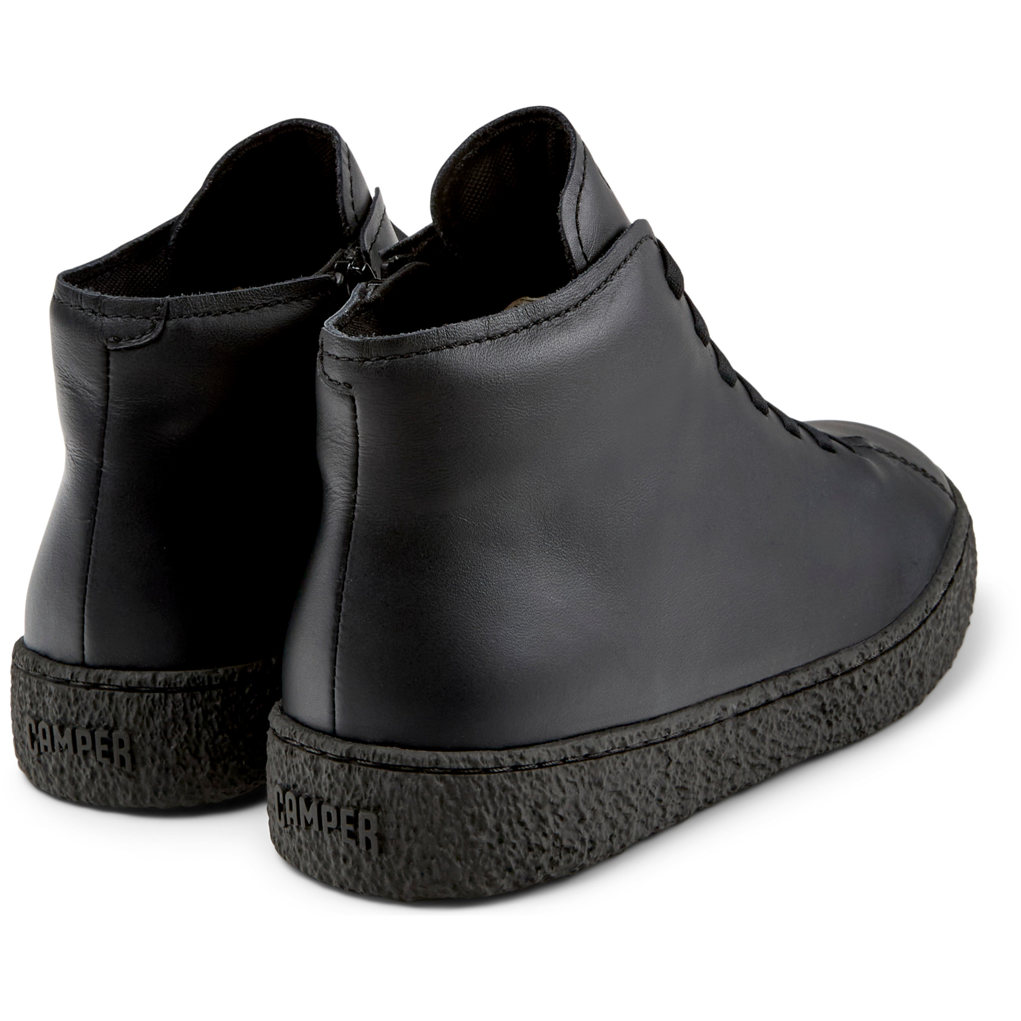 Botines - CAMPER Peu Terreno - Negro - Cuero liso