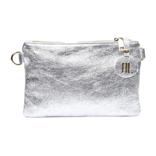 Borsa a spalla Anna Luchini Argentato