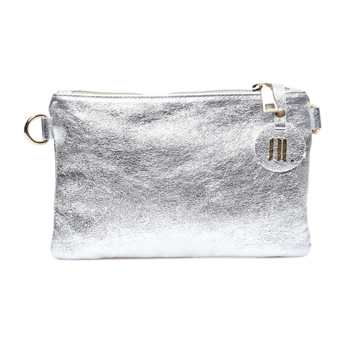 Borsa a spalla Anna Luchini Argentato