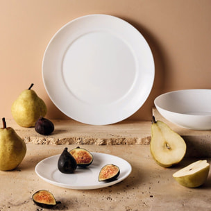 6 platos llanos blancos 25 cm Apy - Luminarc