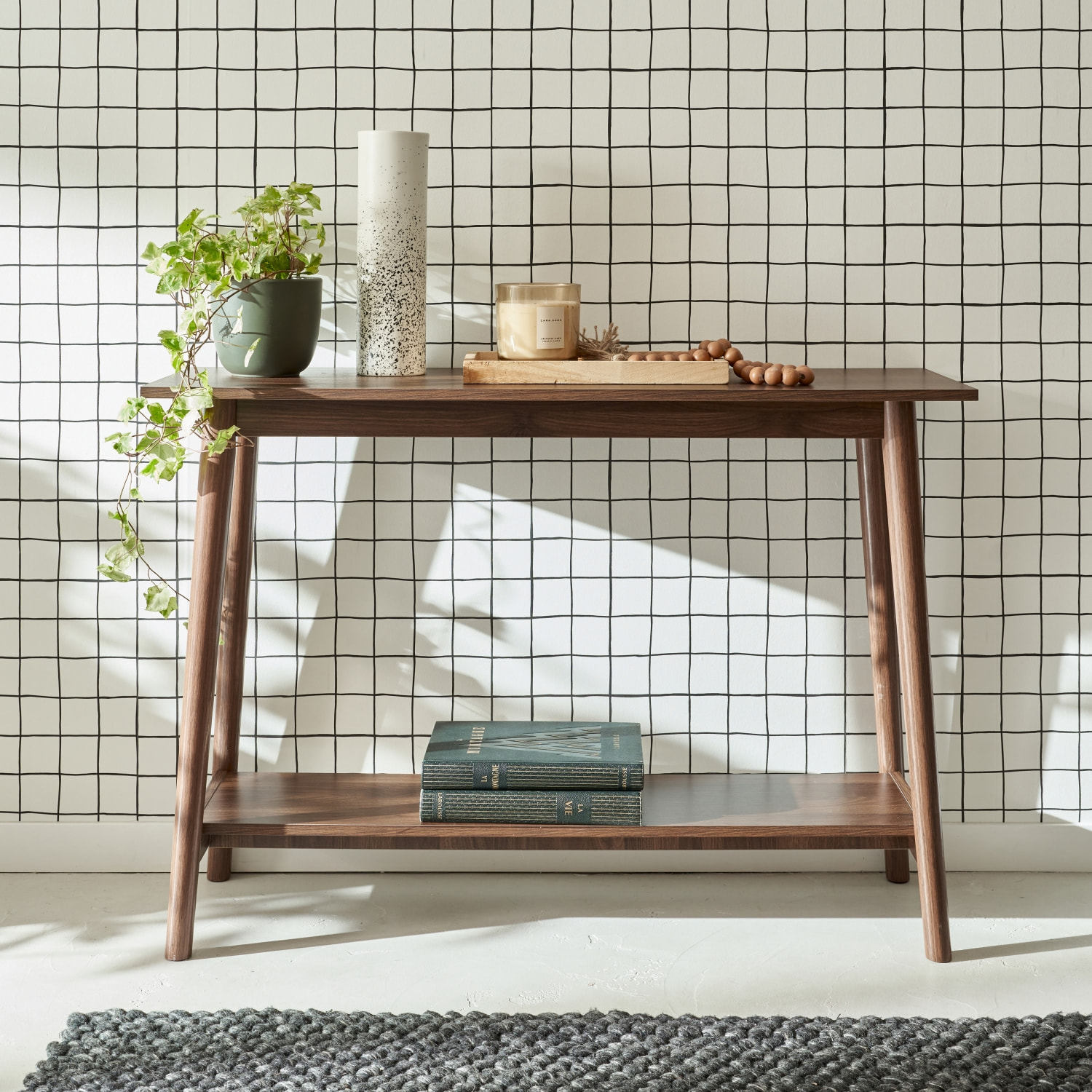 Console scandinave décor bois NEPAL