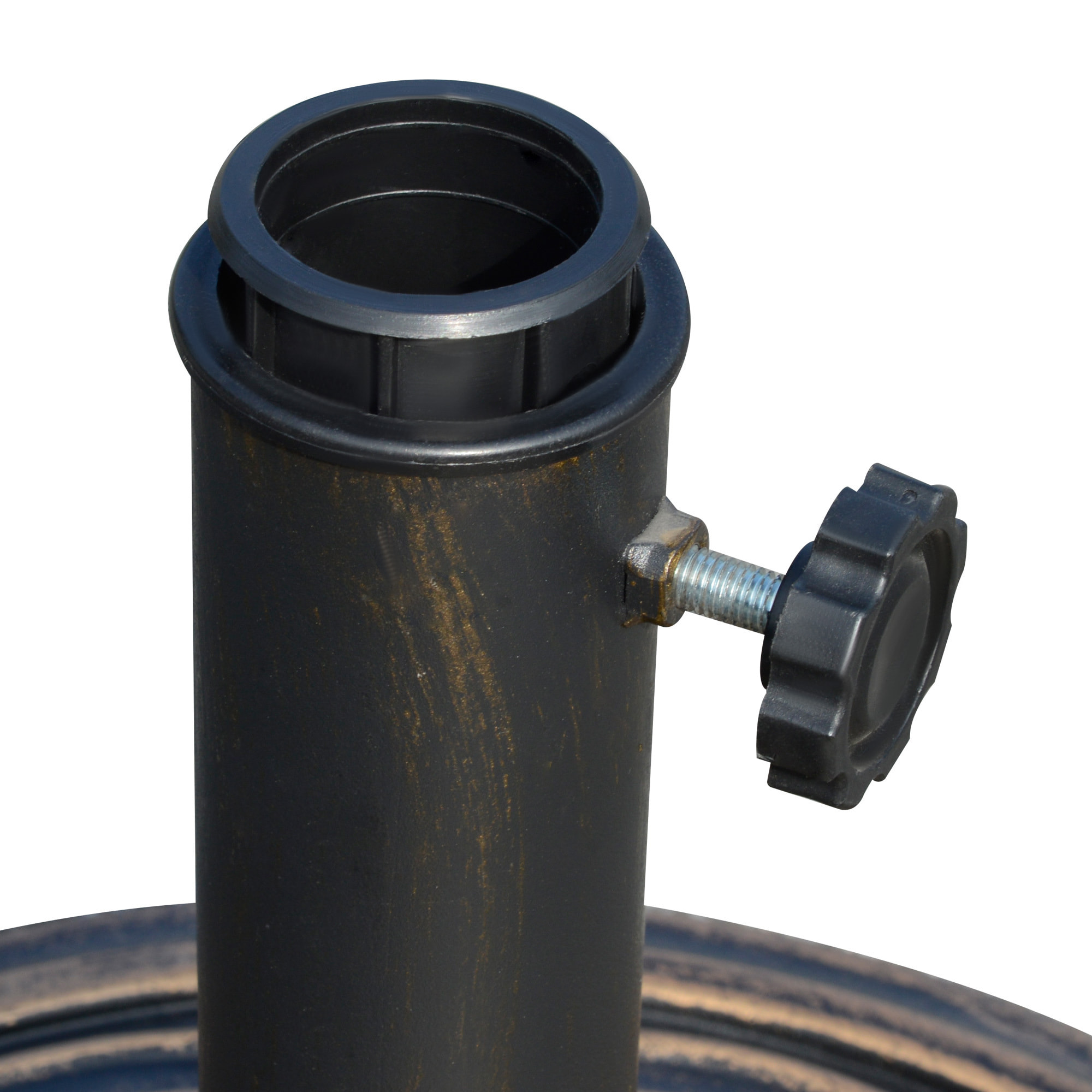 Base de Sombrilla Jardín Peso Neto 12 kg Apto para Postes 38/48mm Resina y Acero