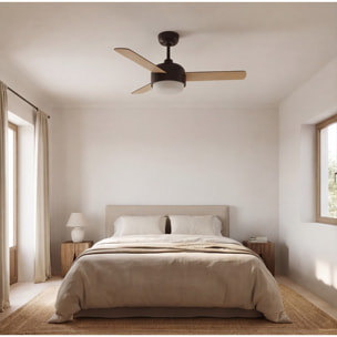 Forlight Ventilador IP20 Klar E27 40W Marrón cobrizo Madera