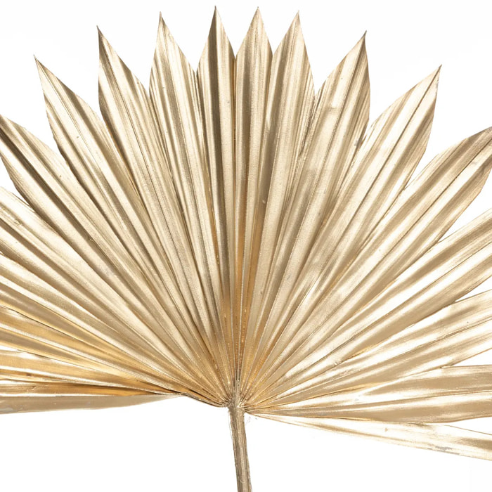 Lot de 3 tiges "Suite" plante séchée doré H56cm