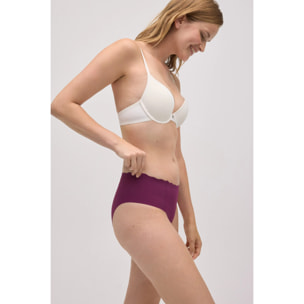 Slip midi bordeaux laserati