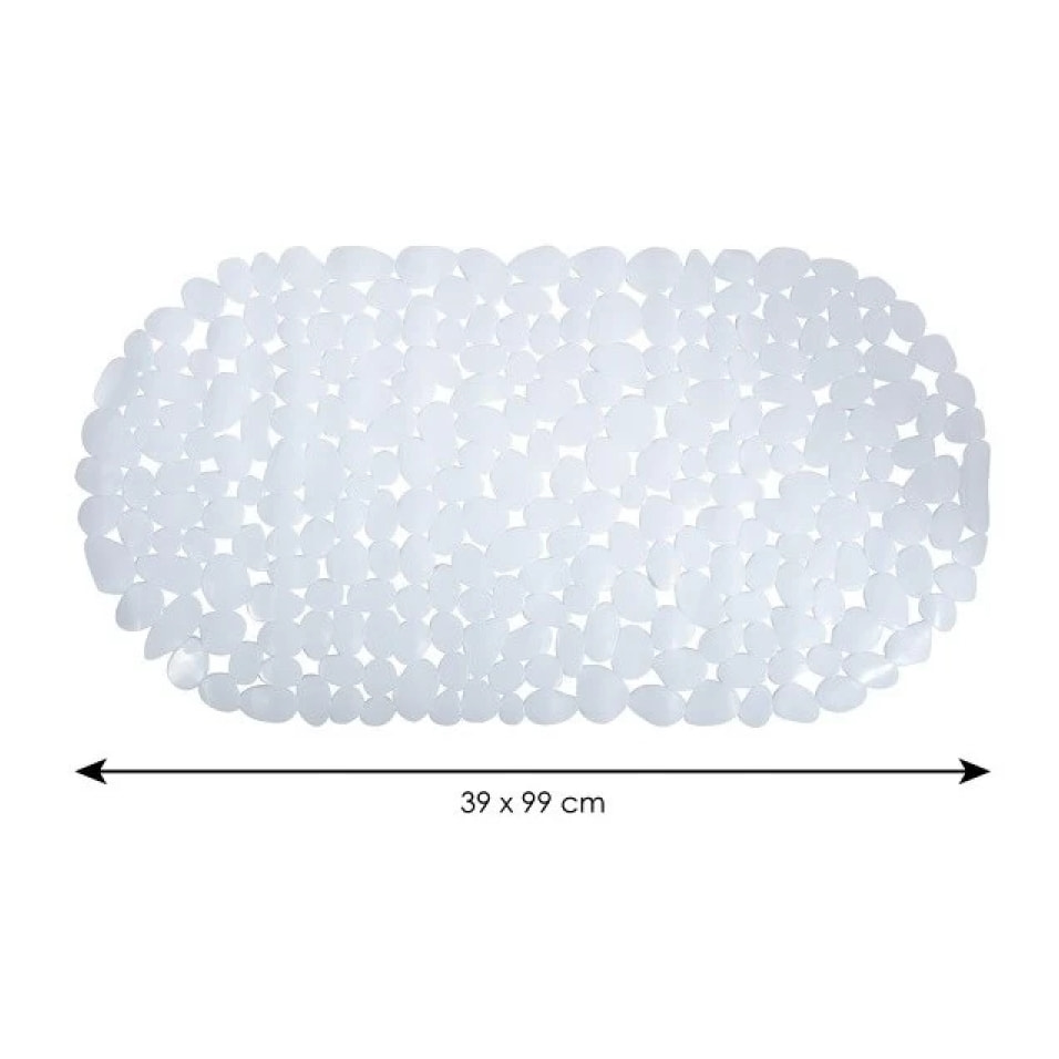 Tapis Fond de baignoire PVC GALETS Blanc MSV
