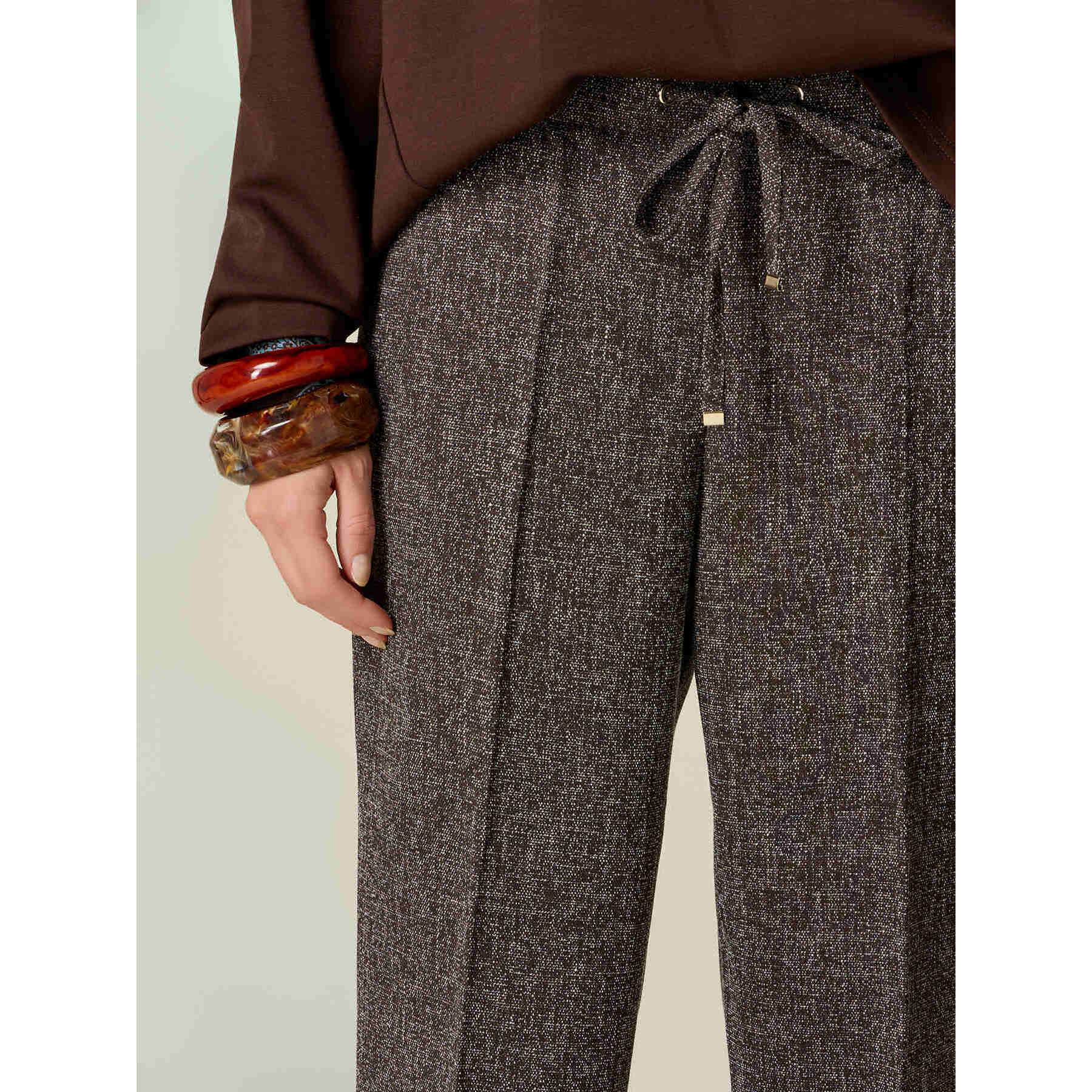 Oltre - Joggers in tessuto misto viscosa - Grigio