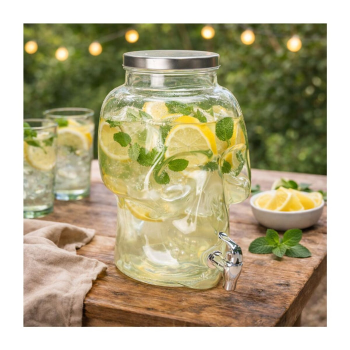 Fontaine à boisson tête de mort grand modèle, CUBANIOS