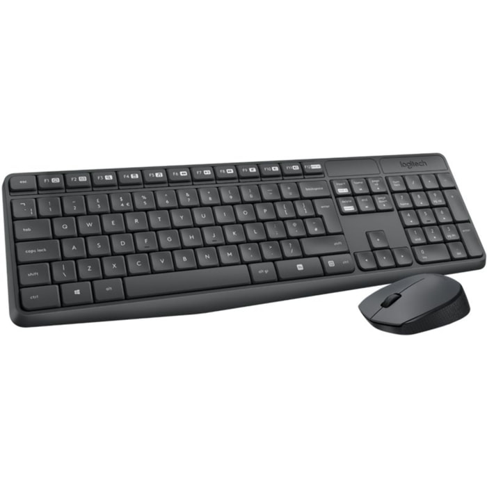 Clavier + Souris LOGITECH MK235 sans fil silencieux