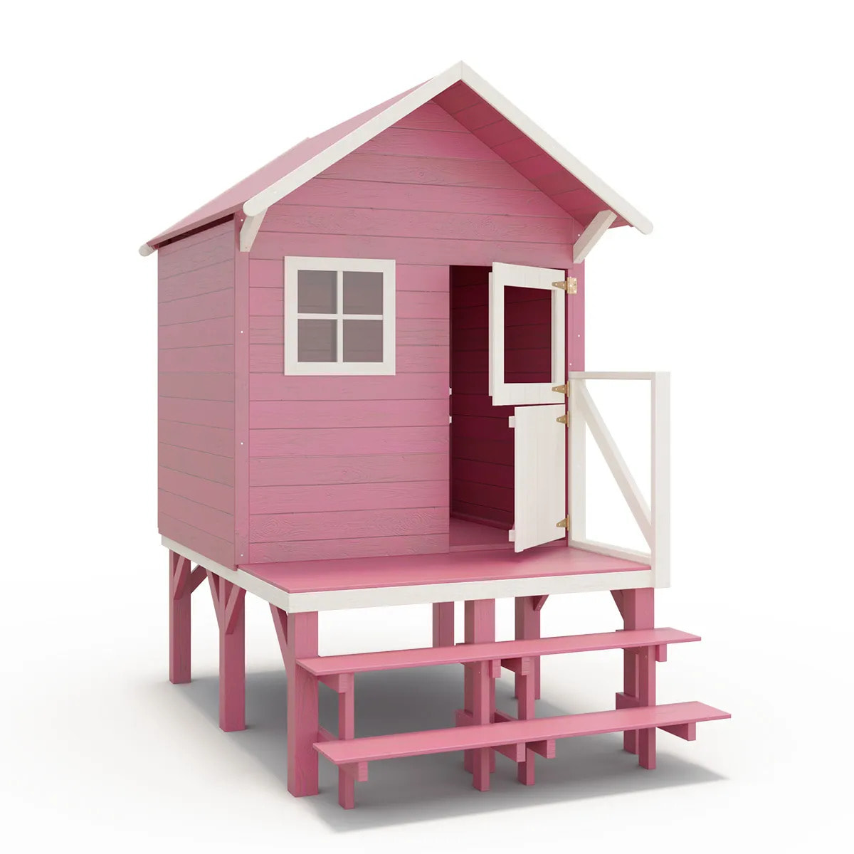 Maisonnette bois sur pilotis LENA - 3 enfants