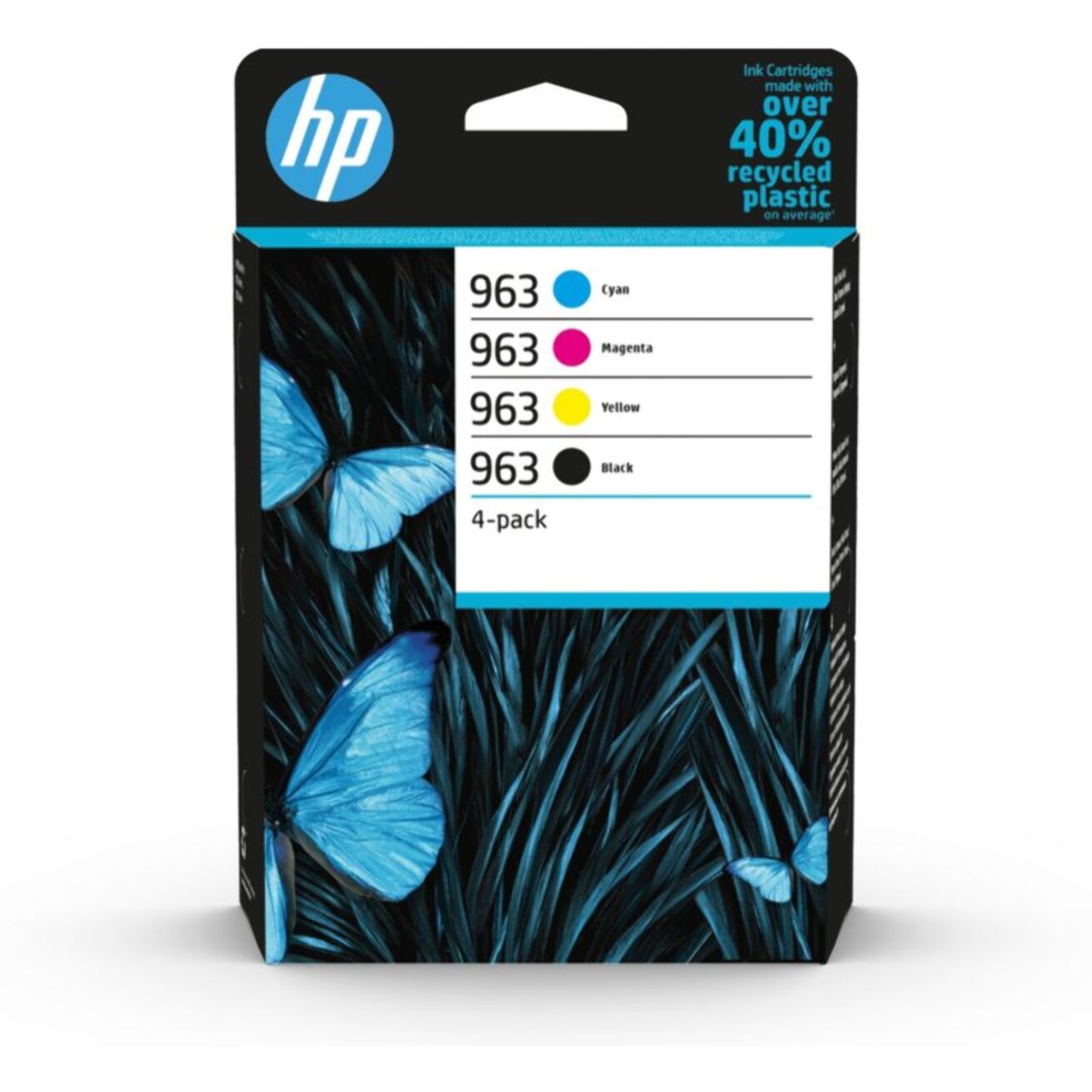Cartouche d'encre HP Pack Multipack 963 Originales (Noir + 3 Couleurs) - 3JA50AE
