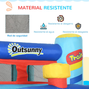 Castillo Hinchable con Soplador Cassa de Rebote para Niños de 3-8 Años con Tobogán Trampolín Piscina Bolsa de Transporte para Interior Exterior 435x245x200 cm Multicolor