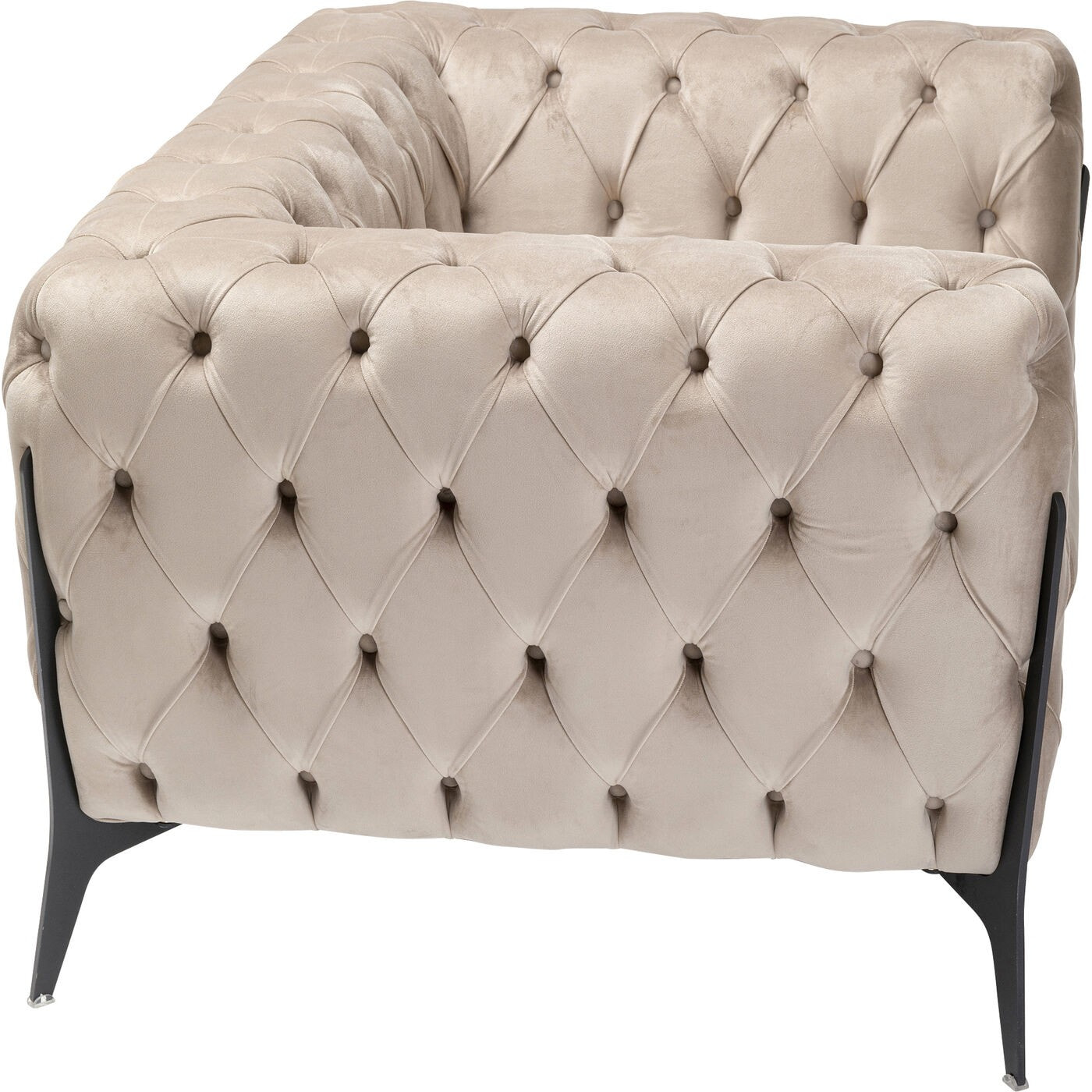 Fauteuil Bellissima velours beige Kare Design