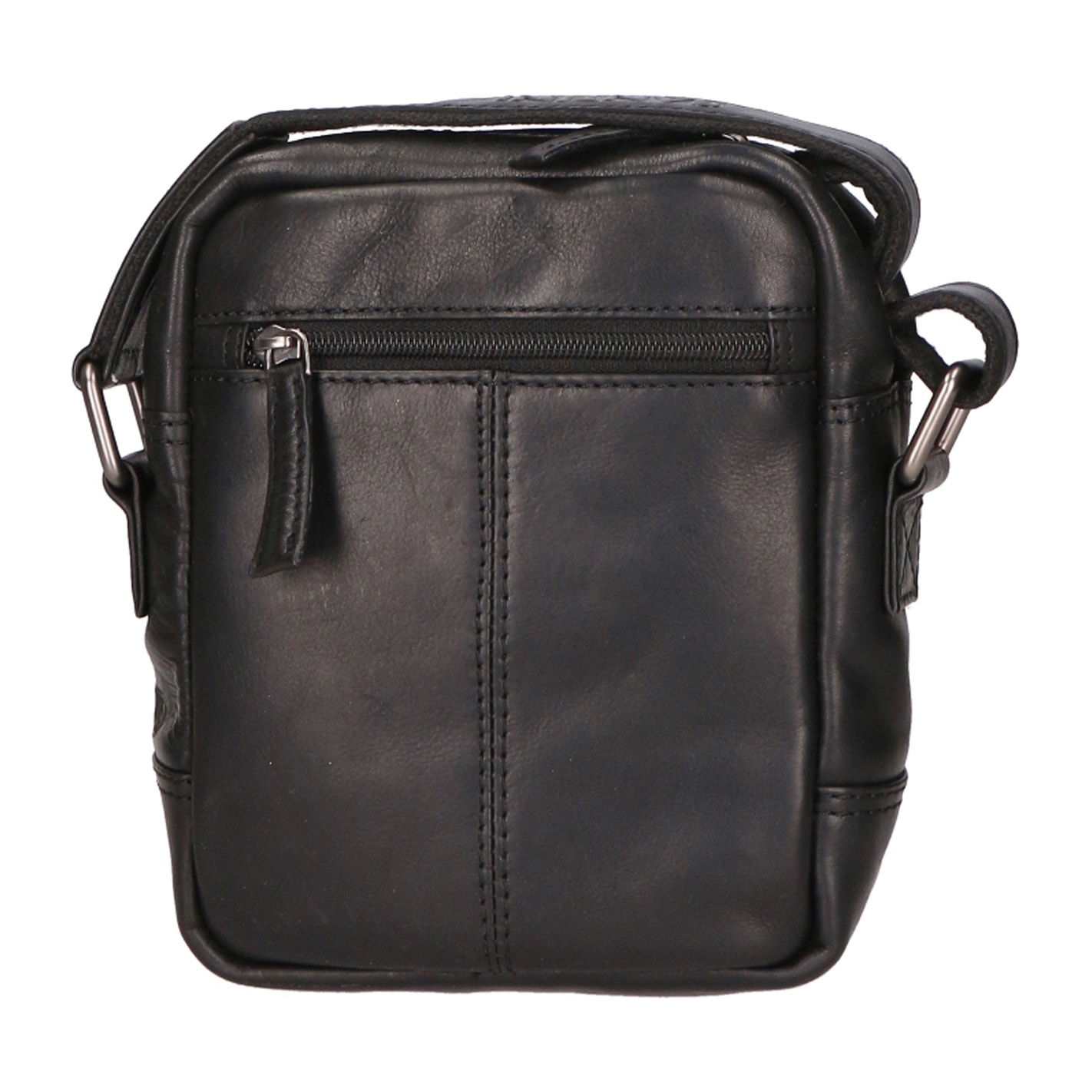 Borsa a tracolla unisex vera pelle - Modello False - 100% Made in Italy - 15.0 x 19.0 x 5.0 cm
