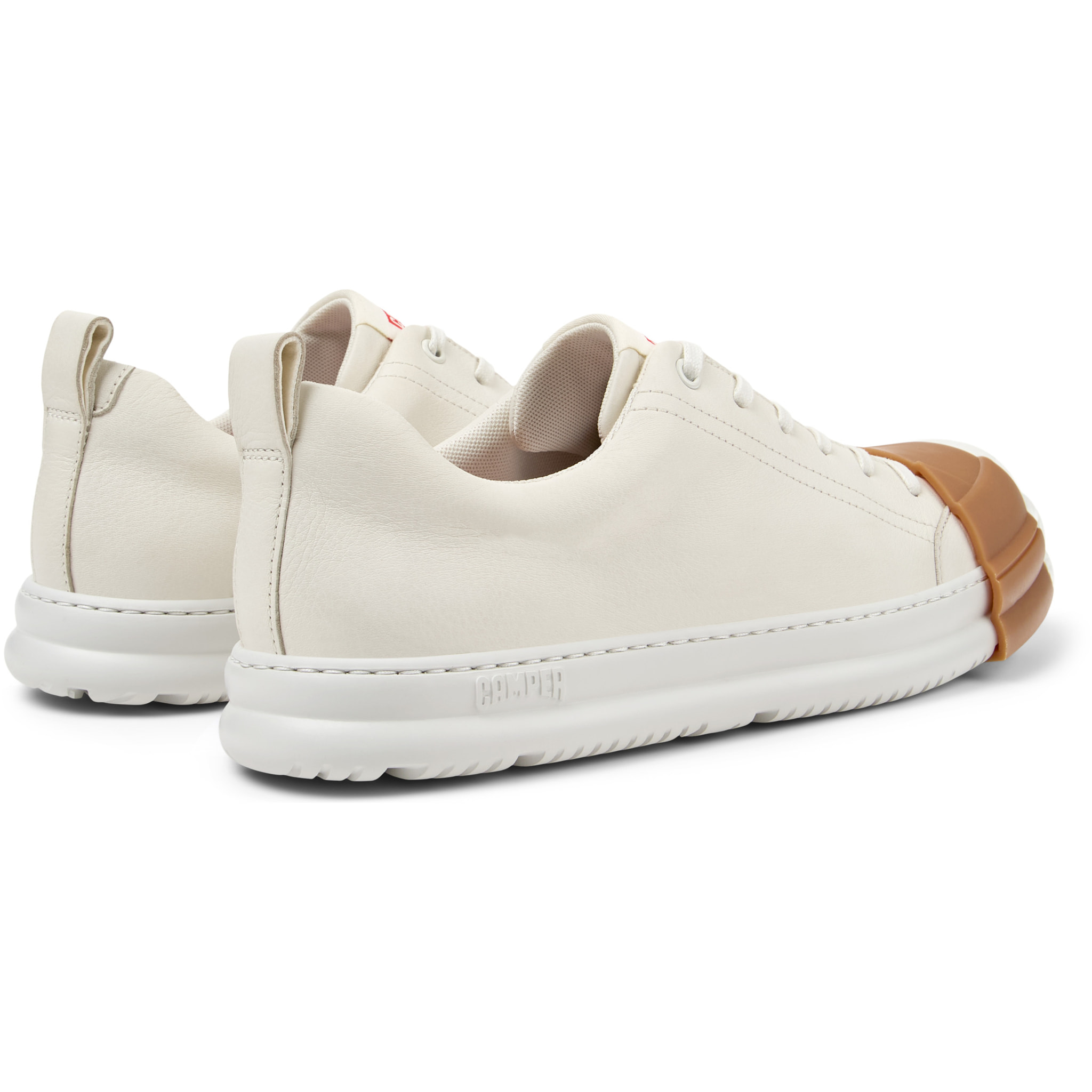 Scarpe stringate - CAMPER Junction Runner - Bianco - Pelle liscia