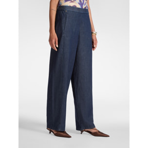 Elena Mirò - Jeans regular in Chambray - Blu