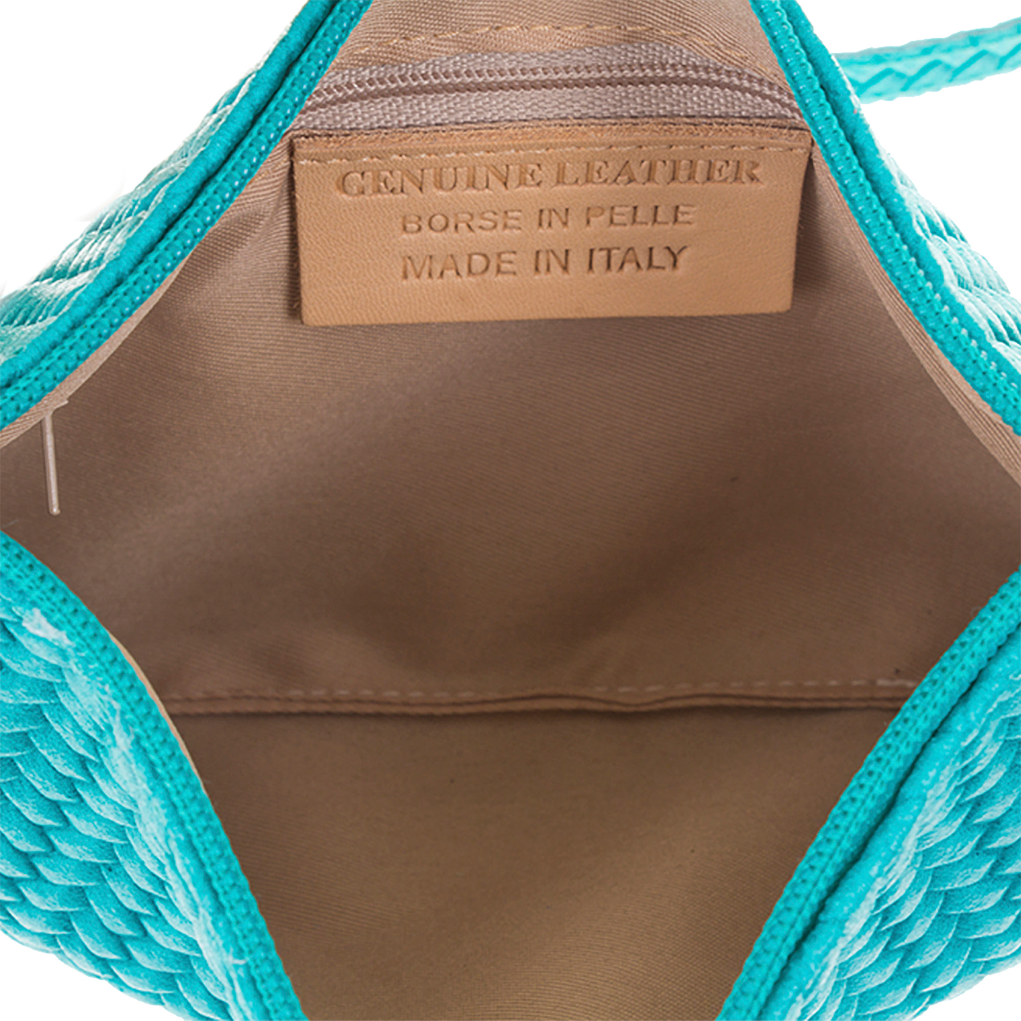 Oleggio Borsa a tracolla Donna.Pelle autentica Camoscio Stampa Spina di pesce