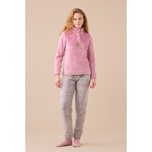 Pigiama donna invernale in coral articolo cocker. Noidinotte