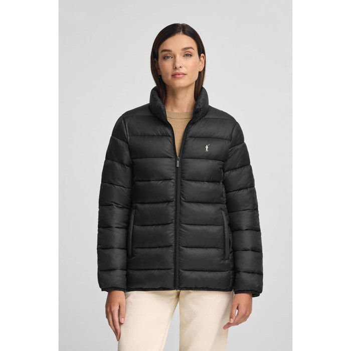 Chaqueta Salma Embroidery negro con logo Rigby Go