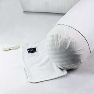 Protege traversin pur coton 135 g/m² molleton blanc Molleton blanc