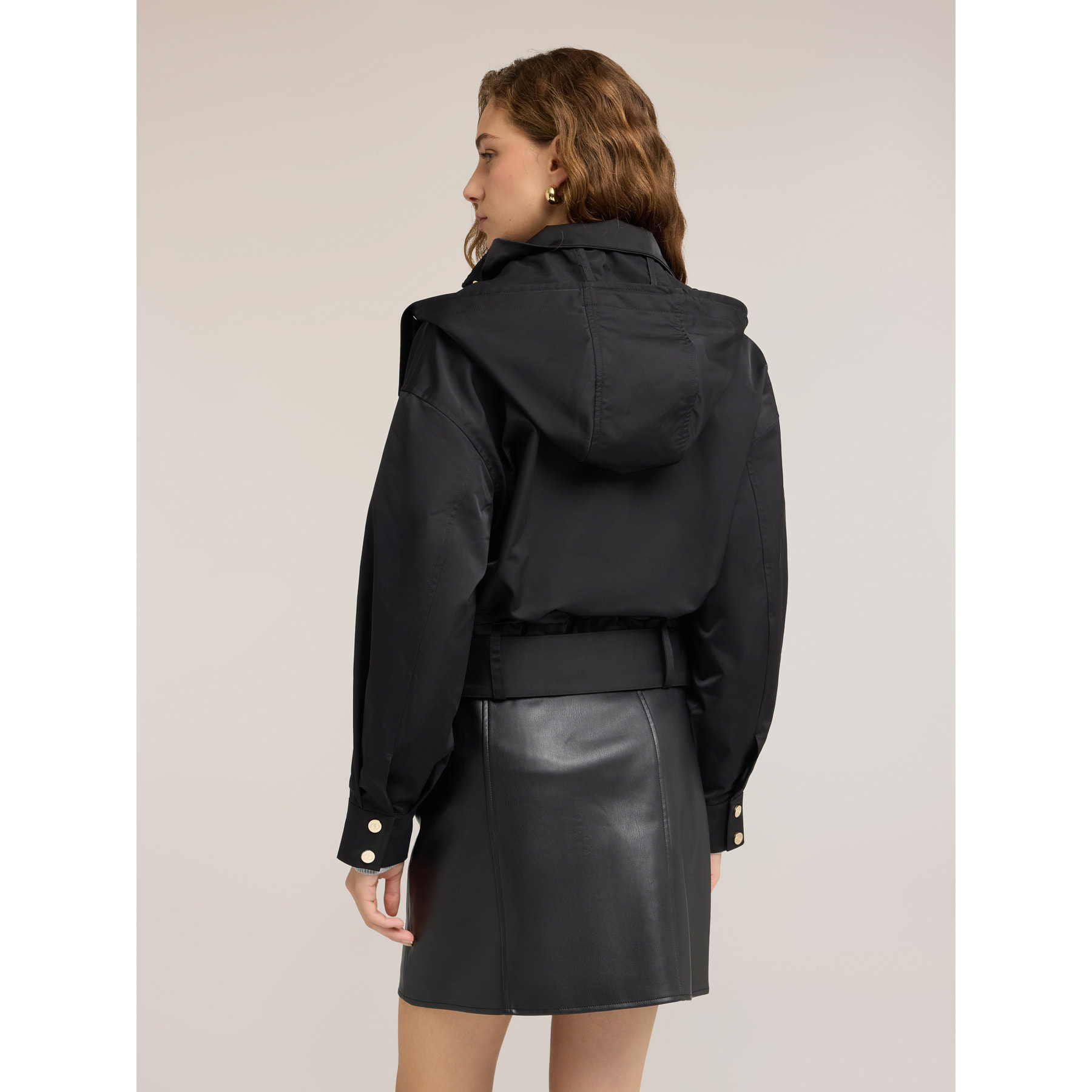 Motivi - Bomber con cinturón de nylon - Negro