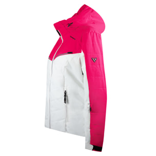 CHAQUETA ESQUI MUJER ALTA BAHIA BLANCO-FUCSIA