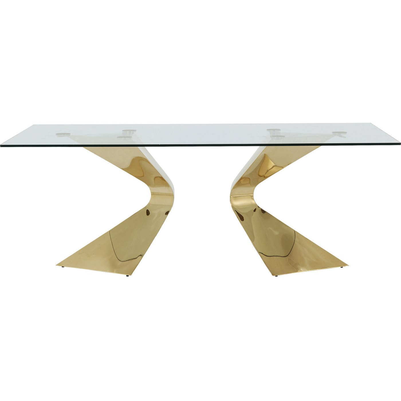 Table Gloria 200x100cm dorée Kare Design